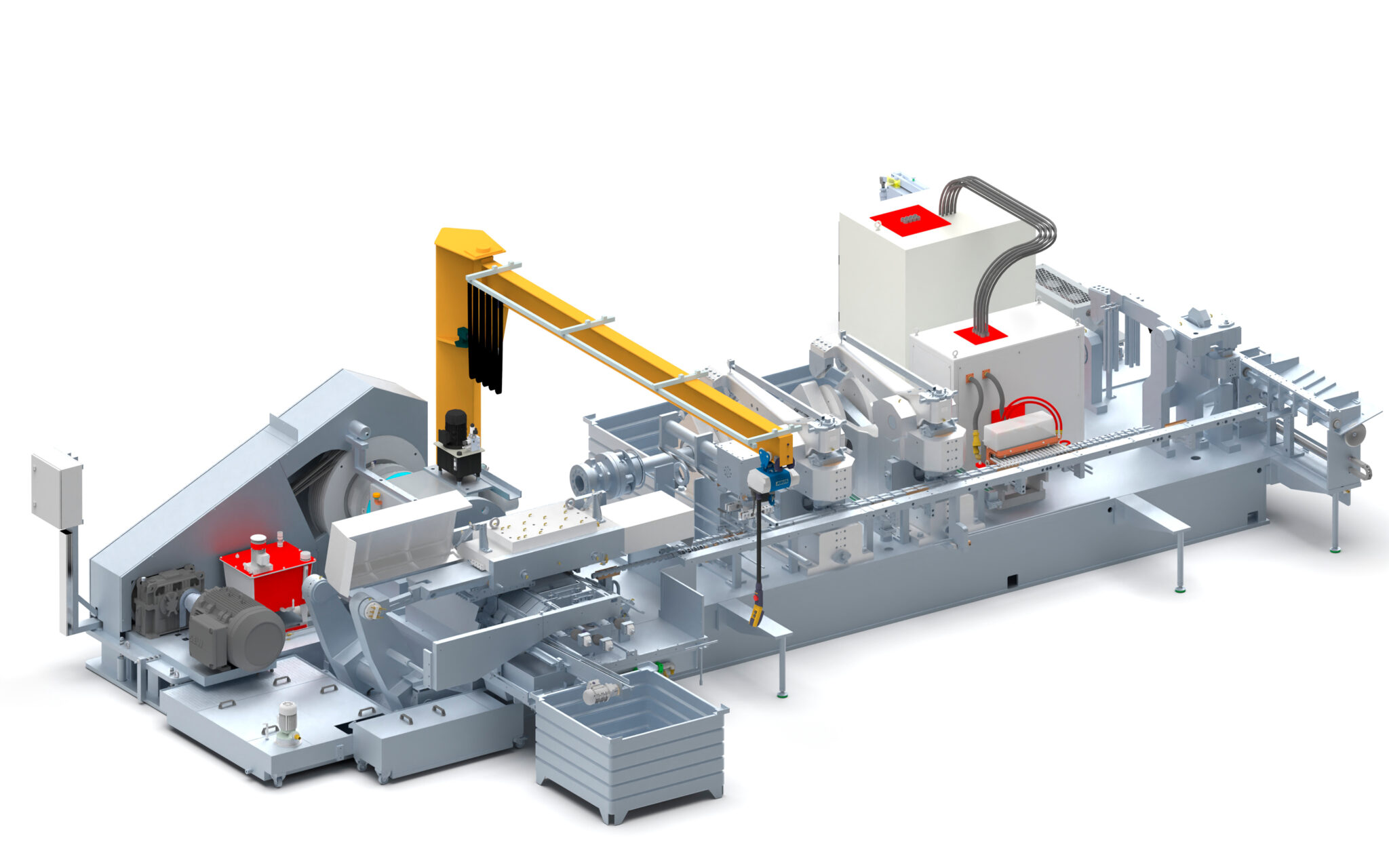 All-in-One Screwmaking Machines produce special high-performance screws at high production rates. Producing up to 70 screws per minute from 18-mm-dia wire.
